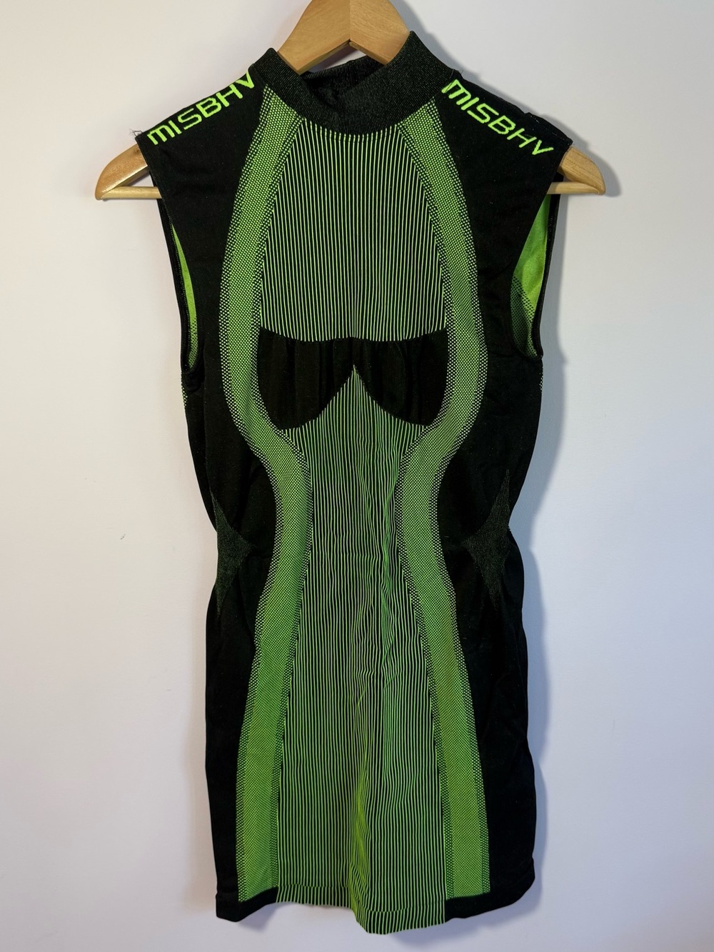 MISBHV UNIQUE BLACK AND GREEN DRESS